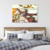 Plafond 2 van sistine Chapel Canvas Afdruk (Insitu (Slaapkamer))