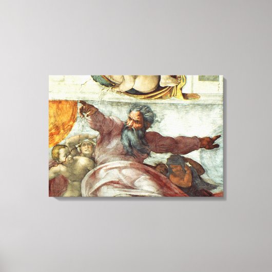 Plafond 2 van sistine Chapel Canvas Afdruk (Voorkant)