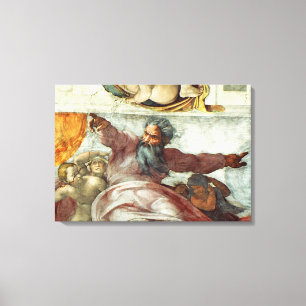 Plafond 2 van sistine Chapel Canvas Afdruk