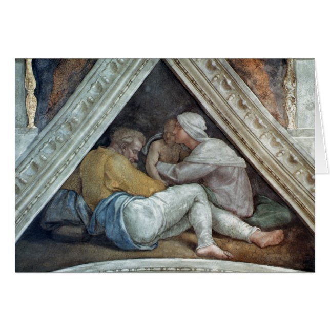 Plafond de chapelle de Sistine : Les ancêtres du (Devant horizontal)