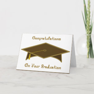 Plafond de diplôme Casquette papier Brown ou carte