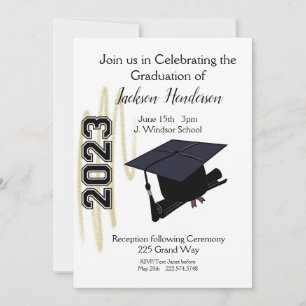 Plafond de diplôme et invitation au diplôme Classe