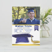 Plafond de diplôme - Invitation photo (Debout devant)