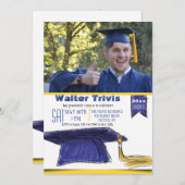 Plafond de diplôme - Invitation photo (Devant / Derrière)