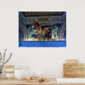 Plafond in het Vaticaanmuseum in Rome Print (Keuken)