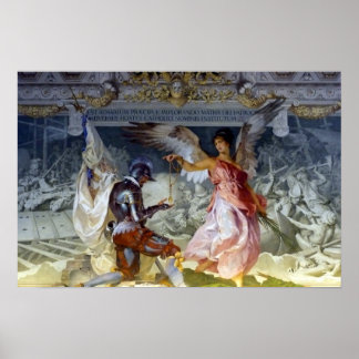 Plafond in Vaticaanafdrukken Poster