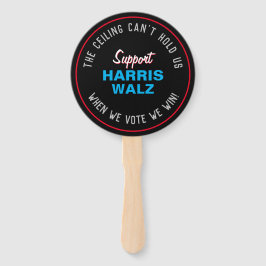 Plafond kan ons niet vasthouden HARRIS WALZ 2024 Handwaaier