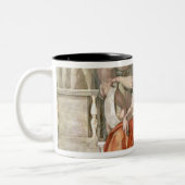 Plafond van sistine Chapel: Delphic Sibyl Tweekleurige Koffiemok (Links)