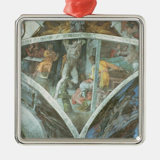 Plafond van sistine Chapel: Haman Metalen Ornament (Voorkant)