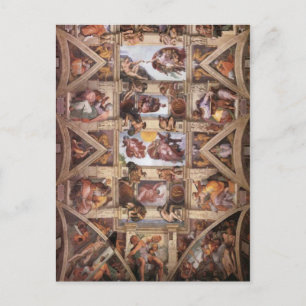 Plafond voor sistine Chapel Briefkaart