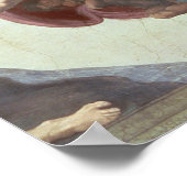 Plafond voor sistine Chapel Poster (Hoek)