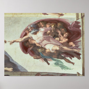 Plafond voor sistine Chapel Poster