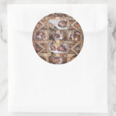 Plafond voor sistine Chapel Ronde Sticker (Tas)