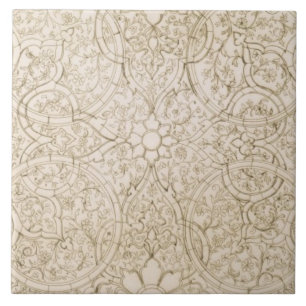 Plafondontwerp voor de Pearl Room in Isfahan, voor Tegeltje