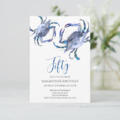 Plage 50e anniversaire Invitations Crab Boil (Debout devant)