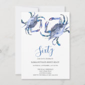 Plage 60e anniversaire Invitations (Devant)