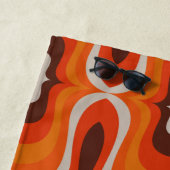 Plage 60s les années 70 mod retro motif s serviette de p (En situation)