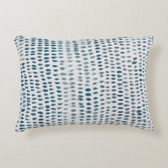 Plage Abstrait Texture Turquoise Accent Coussin (Devant)