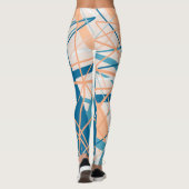 Plage Abstraite bandes Été Leggings géométriques (Dos)