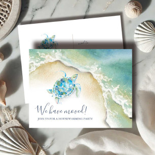 Plage Accueil Fête Invitations Tortue de mer