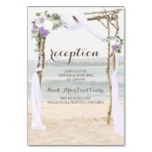 Plage Arbor Lavender Carte de réception de mariage (Par défaut)