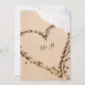 Plage Arbor Lavender Mariage Invitations (Dos)