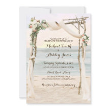 Plage Arbor Sunset Faire-part de mariage