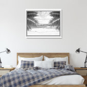 Plage Art-Tropical en Toile en B&W (Insitu(Chambre))