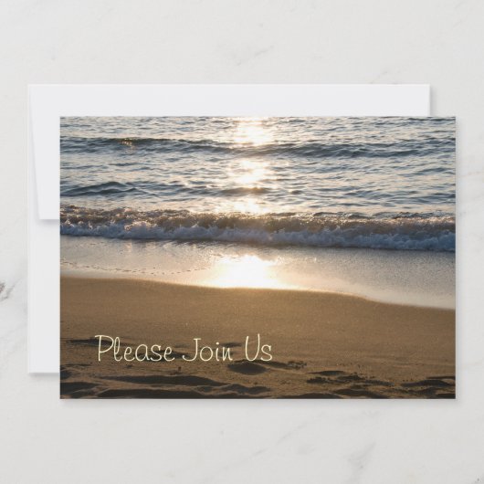 Plage aux invitations de renouvellement de voeu de (Devant)
