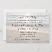 Plage aux invitations de renouvellement de voeu de (Dos)