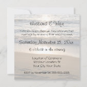 Plage aux invitations de renouvellement de voeu de (Dos)