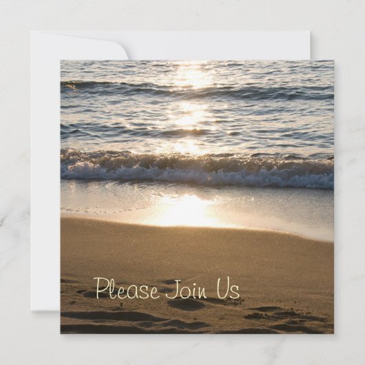 Plage aux invitations de renouvellement de voeu de (Devant)