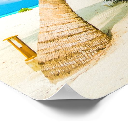 Plage aux Maldives poster 1 (Coin)