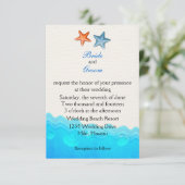 Plage Avec Faire-part de mariage Starfish (Debout devant)