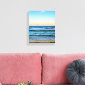 Plage avec image de vagues lumineuses sur toile (Insitu(Salon))
