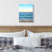 Plage avec image de vagues lumineuses sur toile (Insitu(Chambre))
