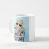Plage Babe café Mug (Devant gauche)
