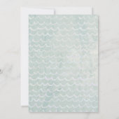 Plage Baby Girl Baby shower tropical Invitation (Dos)