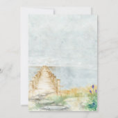 Plage Baby Nautical Baby shower Invitation (Dos)