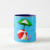 Plage Ball Pool parasol Mug (Centre)