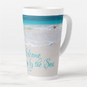 Plage Balnéaire Dit Tall Latte Mug (Angle droit)