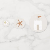 Plage Balnéaire Thème Coquillage Table Confetti (Devant)