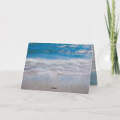 Plage Bleu Blanc Côté Océan Vague Merci (Dos)