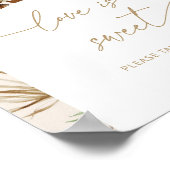 Plage bohème pampas herbe L'amour est doux Poster (Coin)