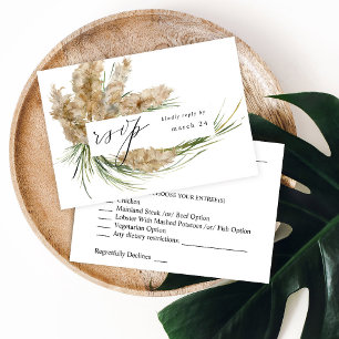 Plage Boho Pampas Grass w Repas RSVP