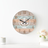 Plage Bois Bandes Nautiques & Ancre Grande Horloge (Maison)