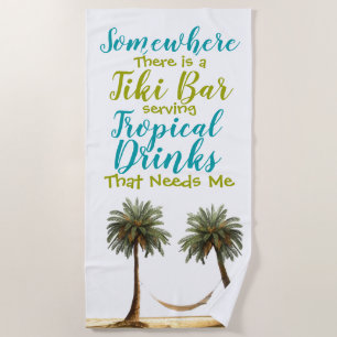 Plage Boissons tropicales Plush extra Grand Serviette de