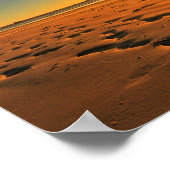 Plage Bord de mer Ocean Sunset Sundown Sand Poster (Coin)