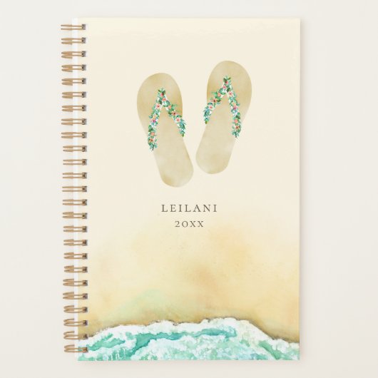 Plage Botanique Floral Flip Flops (Devant)