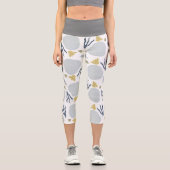 Plage Botanique Vert Gris Capri Leggings (Recto)